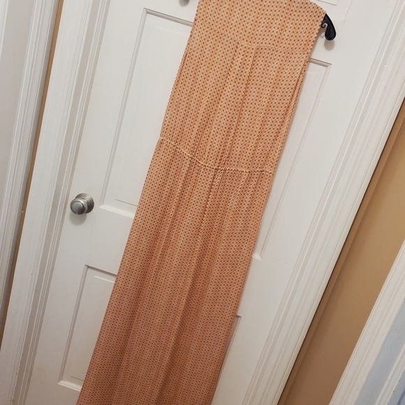 VINCE Coral Mix Printed Georgette Maxi Dress Size XS, Silk, Button/Tie Front - Picture 11 of 12